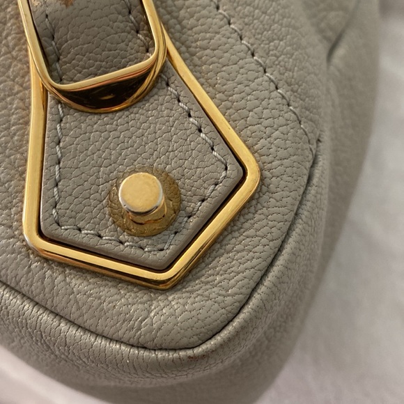 Balenciaga Gray Satchel with Gold Accents - Picture 11 of 15
